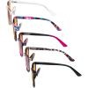 image:imageEyekepper 5 Pairs Stylish Eyeglasses Eyewear for WomenBlue Light Blockingb985 Pairs