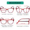 image:imageEyekepper Ladies Reading Glasses  4 Pack Large Square Readers for Women4 Pairs Mix