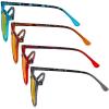 image:imageEyekepper Ladies Reading Glasses  4 Pack Large Square Readers for WomenBlue Light Blockingb984 Pairs