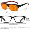 image:imageEyekepper Red Lens Blue Light Glasses MenFitover Blue Light Blocking Glasses Women Red Light Glasses Eye Protection  Black1801black Red100 Blue Light Blocking