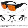 image:imageEyekepper Red Lens Blue Light Glasses MenFitover Blue Light Blocking Glasses Women Red Light Glasses Eye Protection  Black1803tortoise100 Blue Light Blocking