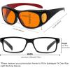 image:imageEyekepper Red Lens Blue Light Glasses MenFitover Blue Light Blocking Glasses Women Red Light Glasses Eye Protection  Black1806black Red100 Blue Light Blocking