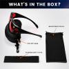 image:imageEyekepper Red Lens Blue Light Glasses MenFitover Blue Light Blocking Glasses Women Red Light Glasses Eye Protection  BlackRed Tinted1806black