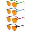 image:imageEyekepper 4pack Round Reading Glasses Blue Light Blocking Women Yellow Tinted 150Blue Light Blockingb984 Pairs