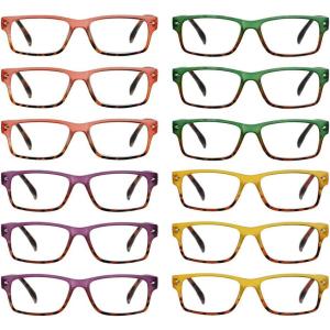 image:imageEyekepper 4pack Round Reading Glasses Blue Light Blocking Women Yellow Tinted 15010 Pack Mix  R9113