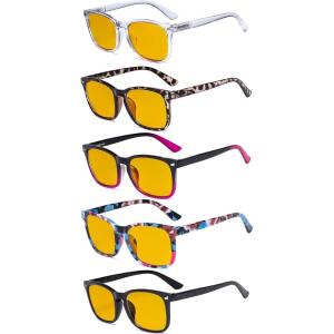 image:imageEyekepper 5 Pairs Stylish Eyeglasses Eyewear for WomenBlue Light Blockingb905 Pairs