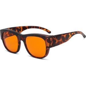 image:imageEyekepper Red Lens Blue Light Glasses MenFitover Blue Light Blocking Glasses Women Red Light Glasses Eye Protection  Black1802tortoise100 Blue Light Blocking