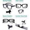 image:imageEyekepper 4 Pack Reading Glasses Blue Light Blocking Oversized Square Computer Readers 0504pcs Black