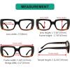 image:imageEyekepper 4 Pack Reading Glasses Blue Light Blocking Oversized Square Computer Readers 0504pcs Blacktortoise