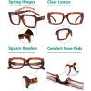 image:imageEyekepper 4 Pack Reading Glasses Blue Light Blocking Oversized Square Computer Readers 0504pcstortoise