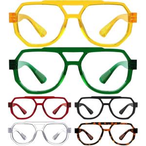 image:imageEyekepper 4 Pack Oversized Blue Light Filter Glasses Women Cat Eye Computer Eyeglasses 0006 Pack Mix Colorr2309