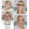 image:imageEyekepper 4Pack Progressive Multifocus Reading Glasses Blue Light Blocking for Women Cateye No Line Multifocal Readers4 Pack Mix Color