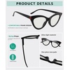 image:imageEyekepper 4Pack Progressive Multifocus Reading Glasses Blue Light Blocking for Women Cateye No Line Multifocal Readers4 Pack Mix Color