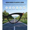 image:imageEyekepper 4Pack Progressive Multifocus Reading Glasses Blue Light Blocking for Women Cateye No Line Multifocal Readers4 Pack Mix Color