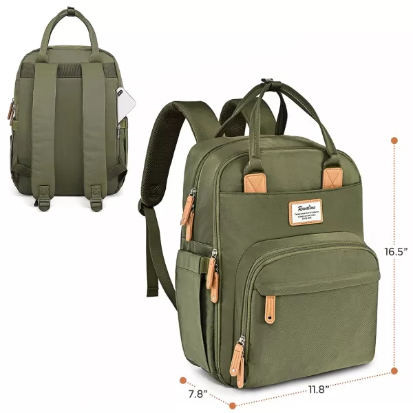 RUVALINO Diaper Bag Backpack - Multifunction Travel Back Pack Maternity Baby Changing Bags, Diaper Changing Totes, Large Capacity, Waterproof and Stylish, Baby Travel Essential, Gray