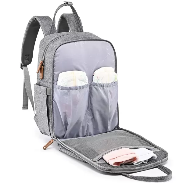 RUVALINO Diaper Bag Backpack, Multifunction Travel Back Pack Maternity Baby Changing Bags, Large Capacity, Waterproof and Stylish, Black
