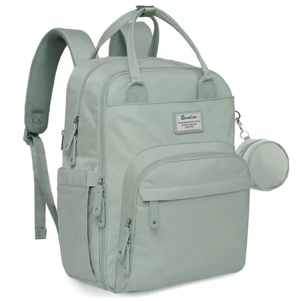 RUVALINO Diaper Bag Backpack - Multifunction Travel Back Pack Maternity Baby Changing Bags, Diaper Changing Totes, Large Capacity, Waterproof and Stylish, Baby Travel Essential, Gray