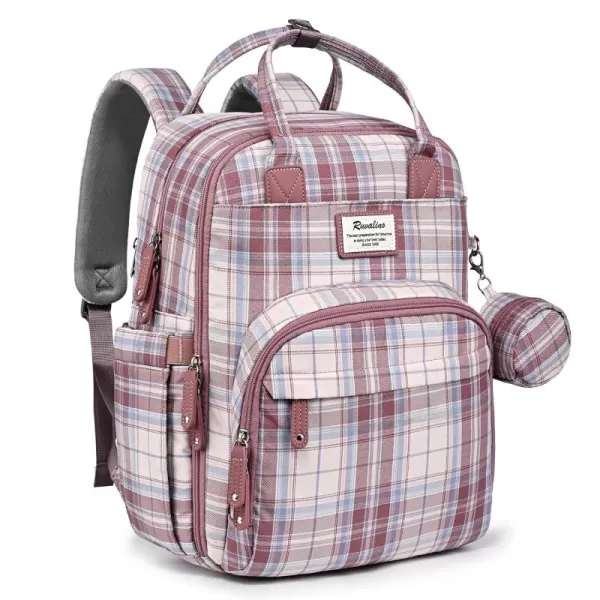 RUVALINO Diaper Bag Backpack - Multifunction Travel Back Pack Maternity Baby Changing Bags, Diaper Changing Totes, Large Capacity, Waterproof and Stylish, Baby Travel Essential, Gray