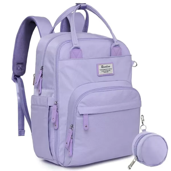 RUVALINO Diaper Bag Backpack - Multifunction Travel Back Pack Maternity Baby Changing Bags, Diaper Changing Totes, Large Capacity, Waterproof and Stylish, Baby Travel Essential, Gray