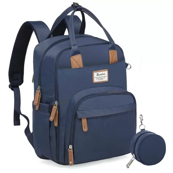 RUVALINO Diaper Bag Backpack - Multifunction Travel Back Pack Maternity Baby Changing Bags, Diaper Changing Totes, Large Capacity, Waterproof and Stylish, Baby Travel Essential, Gray