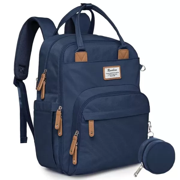 RUVALINO Diaper Bag Backpack - Multifunction Travel Back Pack Maternity Baby Changing Bags, Diaper Changing Totes, Large Capacity, Waterproof and Stylish, Baby Travel Essential, Gray