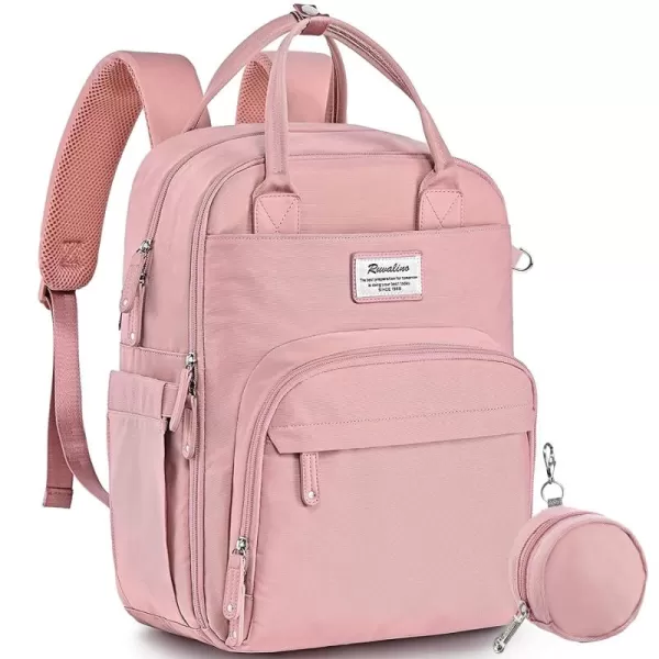 RUVALINO Diaper Bag Backpack, Multifunction Travel Back Pack Maternity Baby Changing Bags, Large Capacity, Waterproof and Stylish, Black