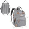 imageRUVALINO Diaper Bag Backpack  Multifunction Travel Back Pack Maternity Baby Changing Bags Diaper Changing Totes Large Capacity Waterproof and Stylish Baby Travel Essential Army GreenAustere Gray