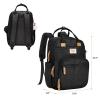 imageRUVALINO Diaper Bag Backpack  Multifunction Travel Back Pack Maternity Baby Changing Bags Diaper Changing Totes Large Capacity Waterproof and Stylish Baby Travel Essential Army GreenBlack Leopard