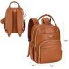 imageRUVALINO Diaper Bag Backpack  Multifunction Travel Back Pack Maternity Baby Changing Bags Diaper Changing Totes Large Capacity Waterproof and Stylish Baby Travel Essential Army GreenClassic Brown