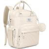 imageRUVALINO Diaper Bag Backpack  Multifunction Travel Back Pack Maternity Baby Changing Bags Diaper Changing Totes Large Capacity Waterproof and Stylish Baby Travel Essential Army GreenBeige