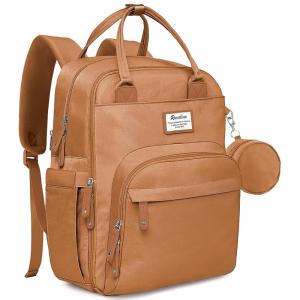 imageRUVALINO Diaper Bag Backpack  Multifunction Travel Back Pack Maternity Baby Changing Bags Diaper Changing Totes Large Capacity Waterproof and Stylish Baby Travel Essential Army GreenDark Brown