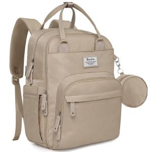 imageRUVALINO Diaper Bag Backpack  Multifunction Travel Back Pack Maternity Baby Changing Bags Diaper Changing Totes Large Capacity Waterproof and Stylish Baby Travel Essential Army GreenClay