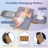imageRUVALINO Diaper Bag Backpack Multifunction Travel Pack Maternity Baby Changing Bags Large Capacity Waterproof GrayGolden Brown