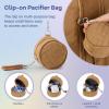 imageRUVALINO Diaper Bag Backpack Multifunction Travel Pack Maternity Baby Changing Bags Large Capacity Waterproof GrayGolden Brown