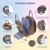 imageRUVALINO Diaper Bag Backpack Multifunction Travel Pack Maternity Baby Changing Bags Large Capacity Waterproof GrayKhaki