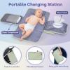 imageRUVALINO Diaper Bag Backpack Multifunction Travel Pack Maternity Baby Changing Bags Large Capacity Waterproof GrayLight Green