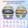 imageRUVALINO Diaper Bag Backpack Multifunction Travel Pack Maternity Baby Changing Bags Large Capacity Waterproof GrayLight Green