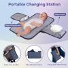 imageRUVALINO Diaper Bag Backpack Multifunction Travel Pack Maternity Baby Changing Bags Large Capacity Waterproof GrayNavy Blue