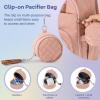 imageRUVALINO Diaper Bag Backpack Multifunction Travel Pack Maternity Baby Changing Bags Large Capacity Waterproof GrayPink