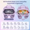 imageRUVALINO Diaper Bag Backpack Multifunction Travel Pack Maternity Baby Changing Bags Large Capacity Waterproof GrayPurple