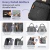 imageRUVALINO Diaper Bag Backpack Multifunction Travel Pack Maternity Baby Changing Bags Large Capacity Waterproof GrayStylishblack
