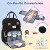 imageRUVALINO Diaper Bag Backpack Multifunction Travel Pack Maternity Baby Changing Bags Large Capacity Waterproof GrayStylishblack