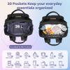 imageRUVALINO Diaper Bag Backpack Multifunction Travel Pack Maternity Baby Changing Bags Large Capacity Waterproof GrayStylishblack
