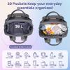 imageRUVALINO Diaper Bag Backpack Multifunction Travel Pack Maternity Baby Changing Bags Large Capacity Waterproof GrayStylishdark Gray