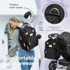 imageRUVALINO Diaper Bag BackpackMultifunction Travel Baby Diaper Bag with Changing Pad Insulated Bottle Holders ampamp Pacifier Case Large Capacity Waterproof GrayClassicblack