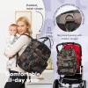 imageRUVALINO Diaper Bag BackpackMultifunction Travel Baby Diaper Bag with Changing Pad Insulated Bottle Holders ampamp Pacifier Case Large Capacity Waterproof GrayClassicgreen Camo