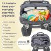 imageRUVALINO Diaper Bag BackpackMultifunction Travel Baby Diaper Bag with Changing Pad Insulated Bottle Holders ampamp Pacifier Case Large Capacity Waterproof GrayClassicdark Gray