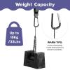 imageRUVALINO Leather Stroller Hooks for Diaper Bag and Stroller Organizer  Stroller Strap with Large Carabiner Clip for Bags  Accessories for Wheelchair Shopping and Pet Cart Black and Brown 4 PackLeatherBrownBlack