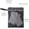 imageRUVALINO Wet Dry Bag Reusable Baby Diaper Bag Accessory with Two compartments for Cloth Diapers Toys Swimsuits Dirty Gym Clothes Toiletries Large Capacity Waterproof and Stylish Black