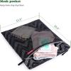 imageRUVALINO Wet Dry Bag Reusable Baby Diaper Bag Accessory with Two compartments for Cloth Diapers Toys Swimsuits Dirty Gym Clothes Toiletries Large Capacity Waterproof and Stylish Black